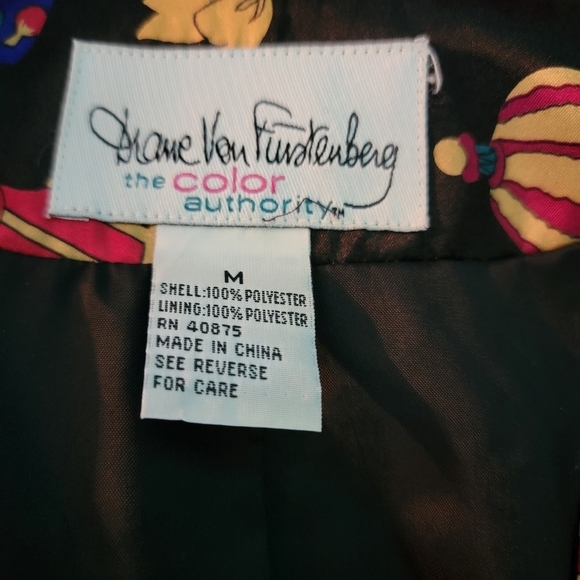 VTG Diane Von Furstenberg Men's Holiday Christmas Print Vest Sz M - Picture 10 of 12